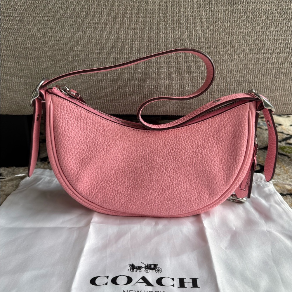Coach Luna Shoulder Bag Pink/Silver